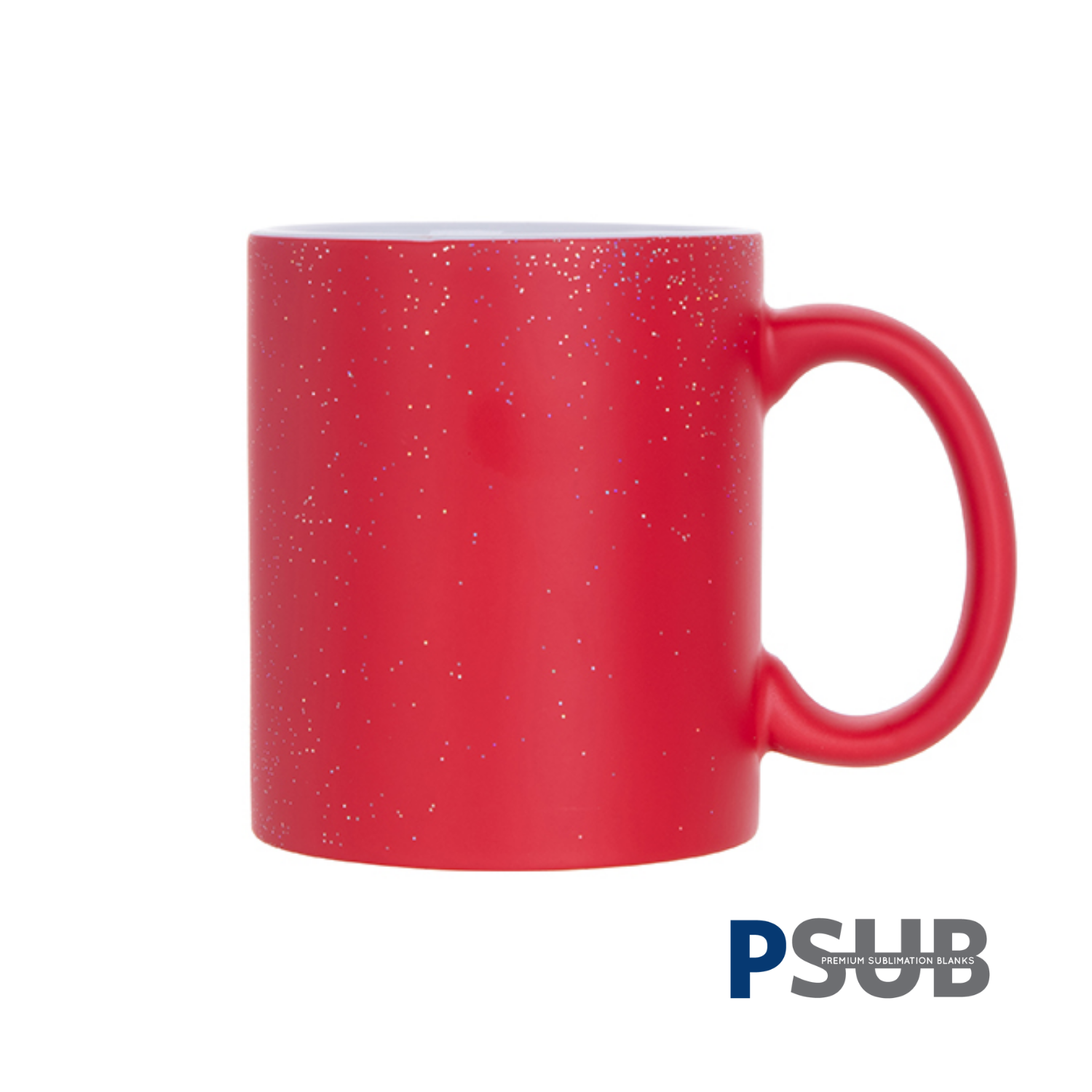 Taza de Cerámica Mágica Starsky | Roja Mate con escarcha | 11oz
