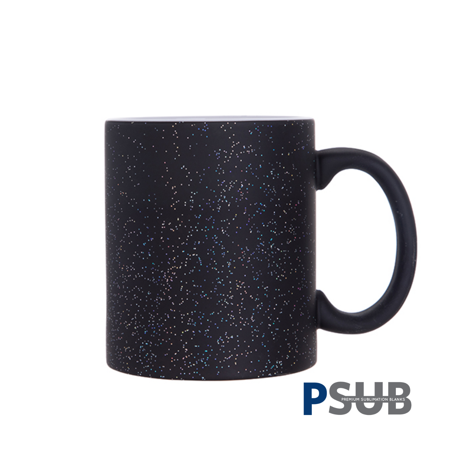 Taza de Cerámica Mágica Starsky | Negra Mate con escarcha | 11oz