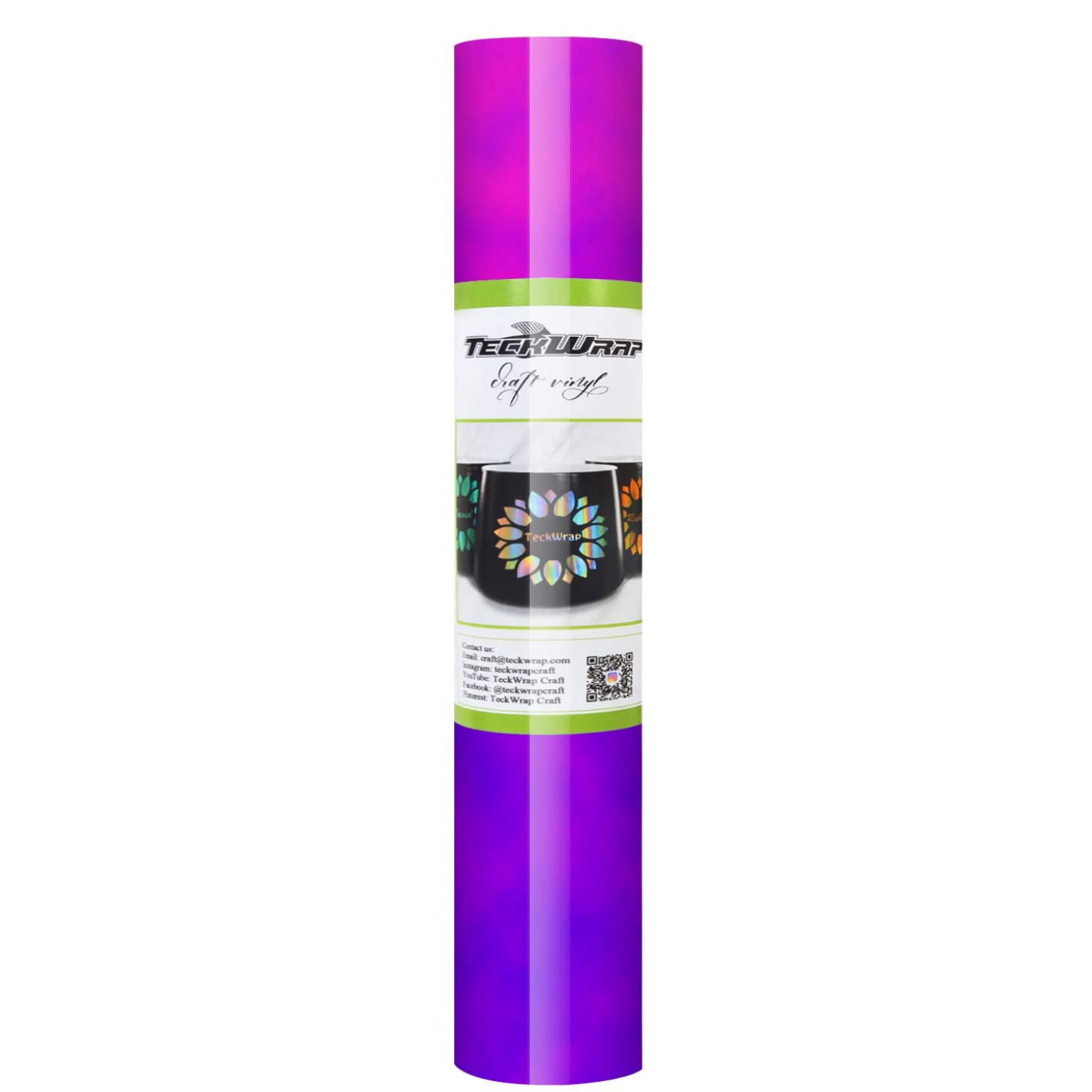 Vinil Adhesivo | Permanente | Neon Pink to Purple | Frío