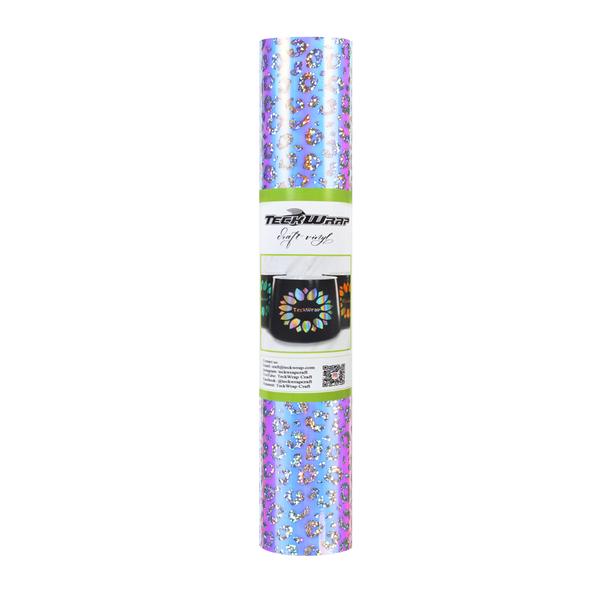 Vinil Adhesivo | Permanente | Semi Clear Opal | Leopard White | Ancho 12"
